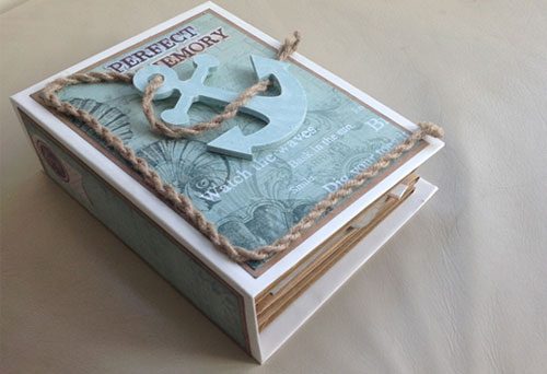  ANOTHER 3 Page Interactive Mini Scrapbook Album Online Tutorial